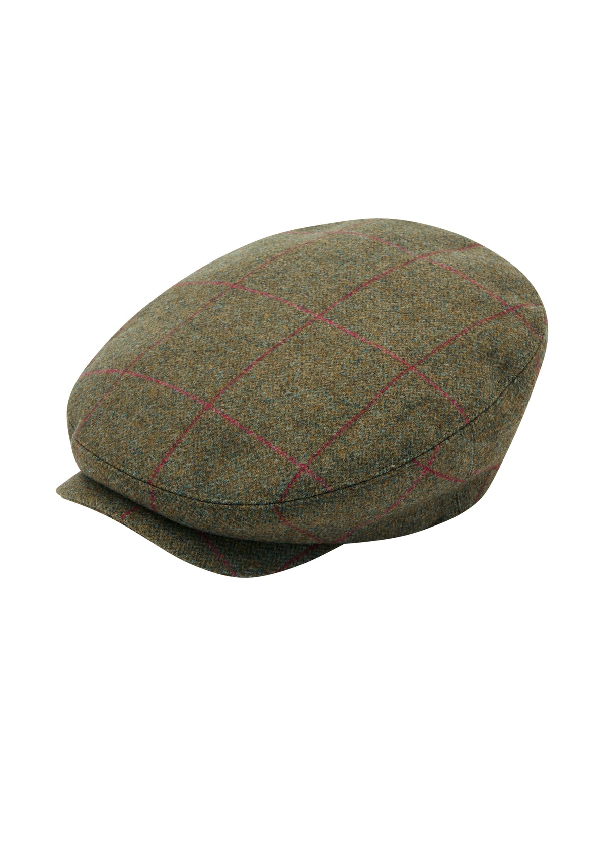 Alan Paine Combrook Balmoral Tweed Cap in Sage