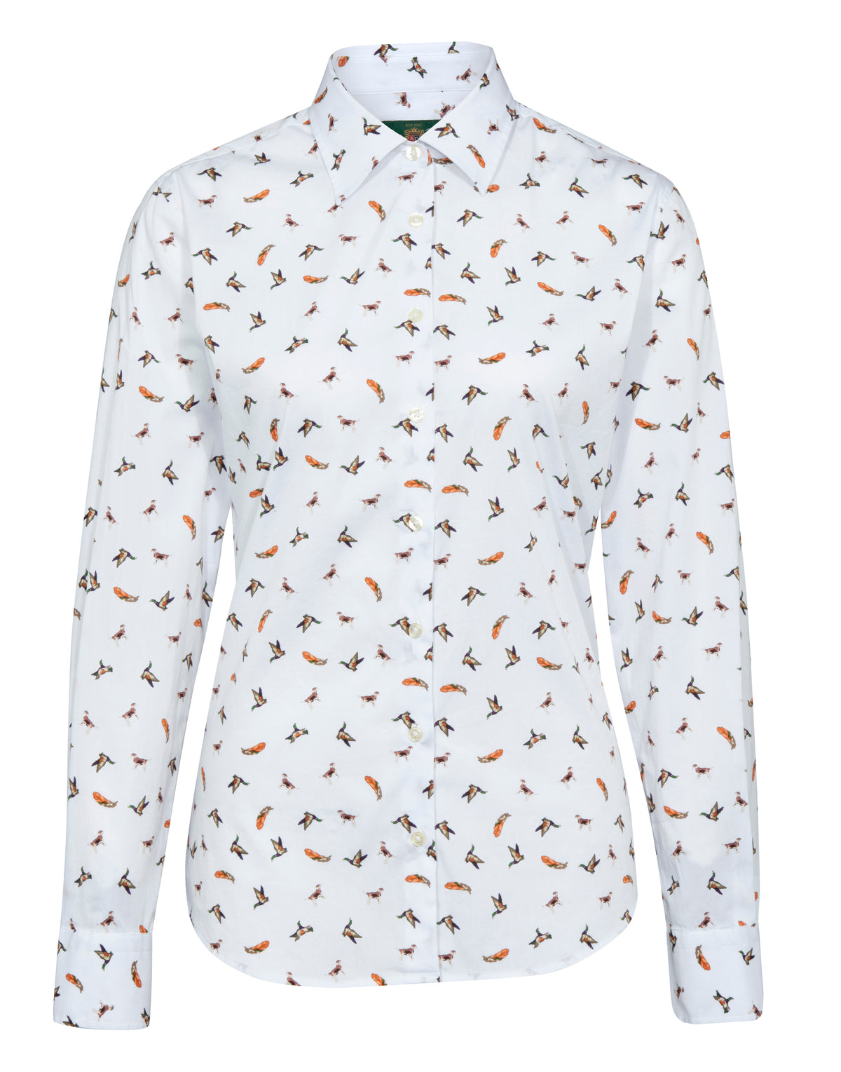 Alan Paine Ladies Lawen Dog & Duck Print Shirt