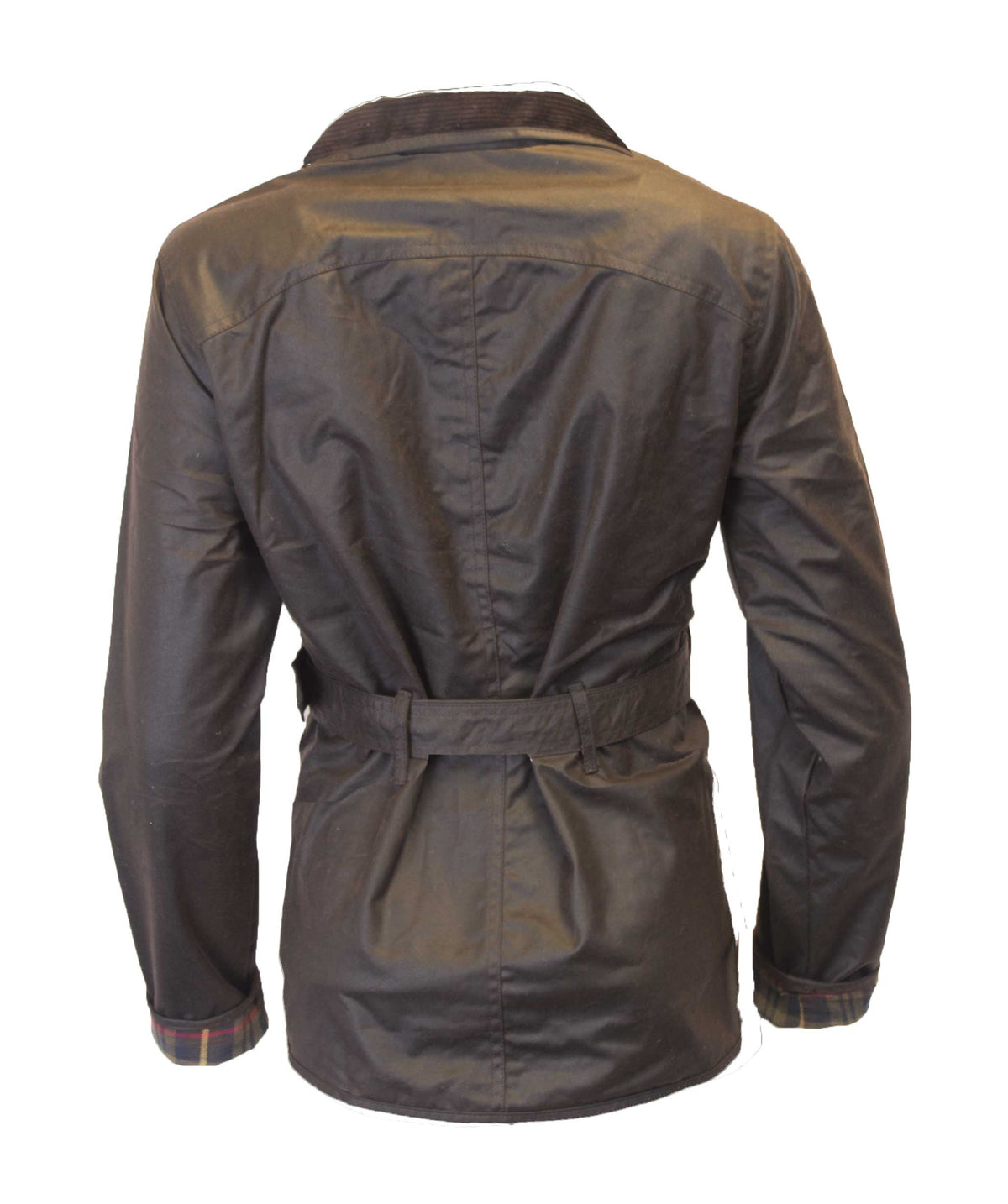 Walker & Hawkes Ladies Florence Brown Wax Biker jacket