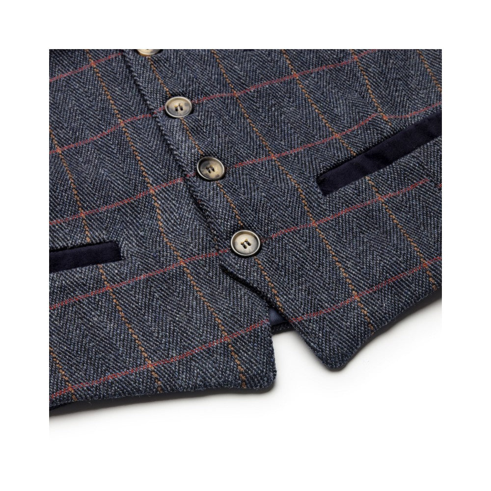 Walker & Hawkes Alcott Waistcoat in Blue