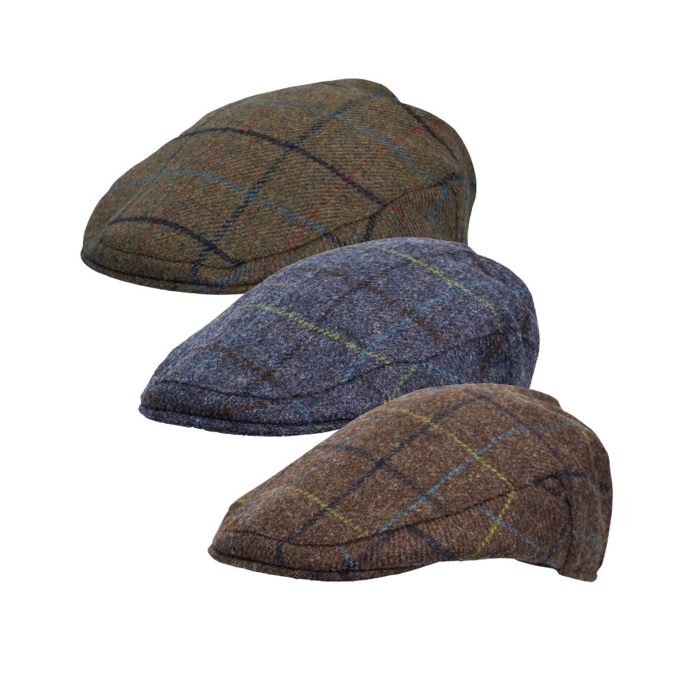 Walker & Hawkes Alfred Abraham Moon Tweed Alfred Flat Cap in Brown