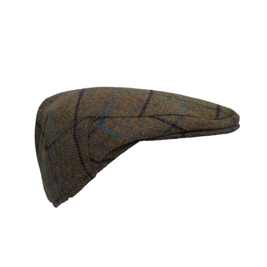 Walker & Hawkes Alfred Abraham Moon Tweed Alfred Flat Cap in Green