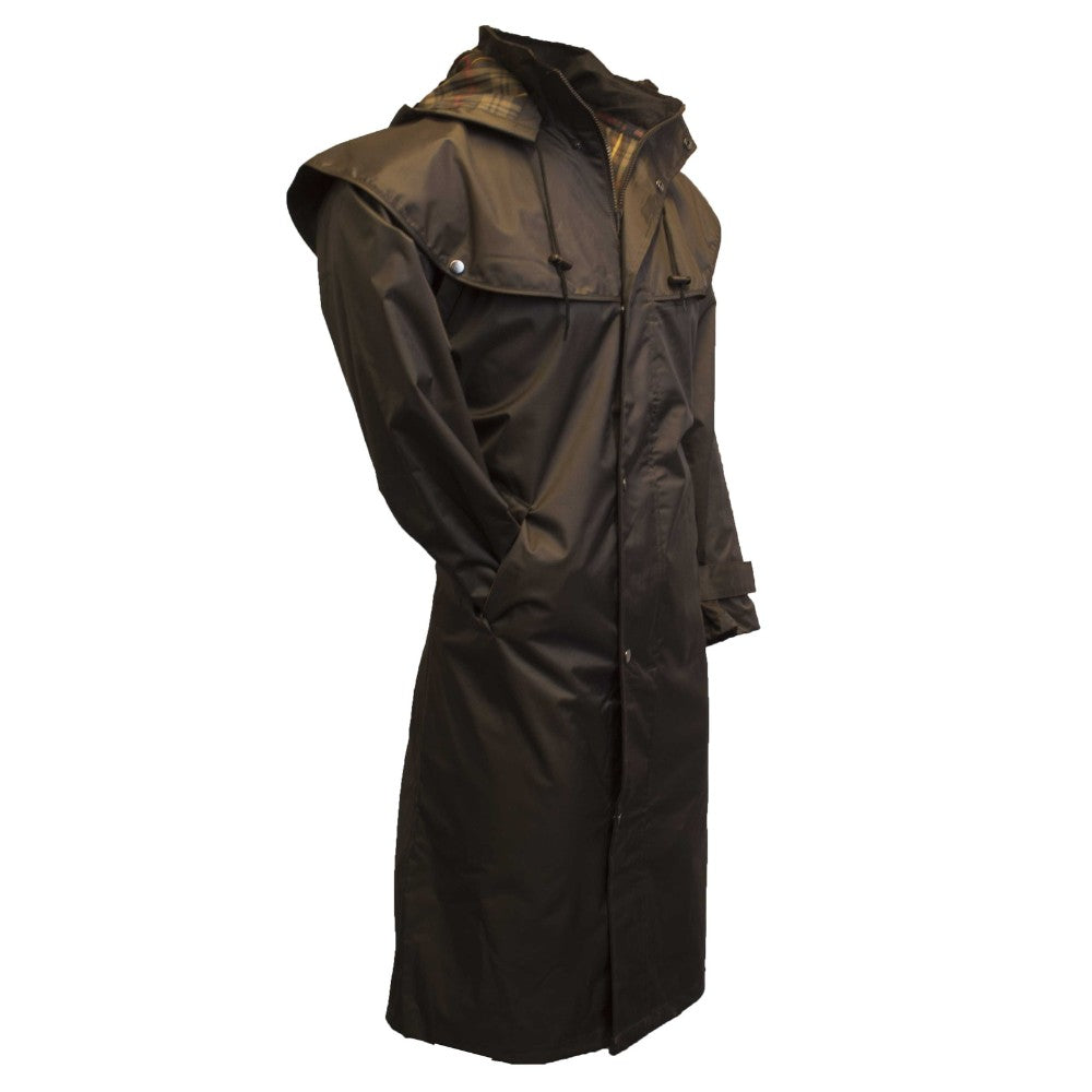 Walker & Hawkes Men's Brown Midland Cape Coat