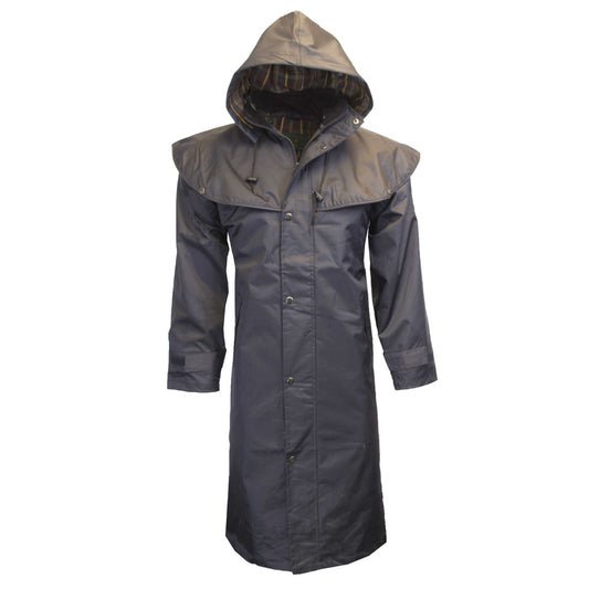 Walker & Hawkes Men's Navy Midland Cape Coat
