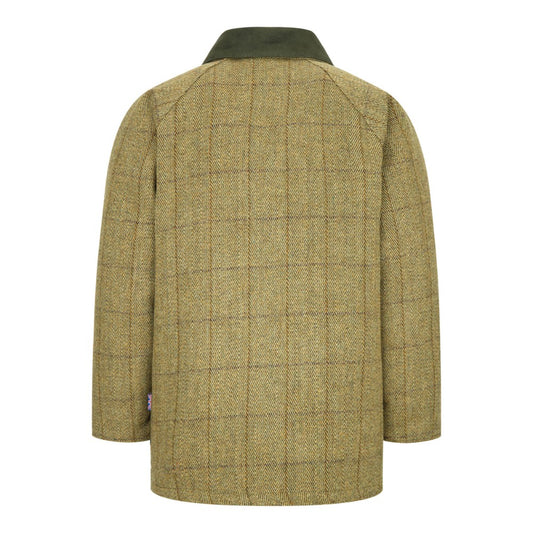 Walker & Hawkes Kid's Derby Tweed Noah Jacket in Light Sage