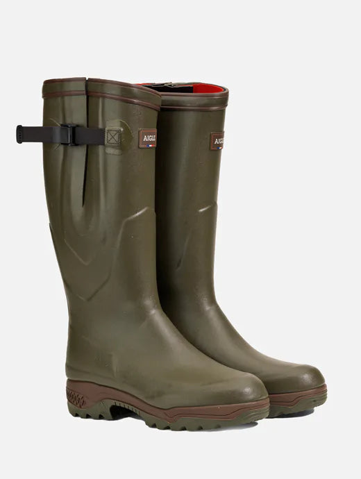 Aigle Parcours 2 ISO in Khaki Wellington Boots
