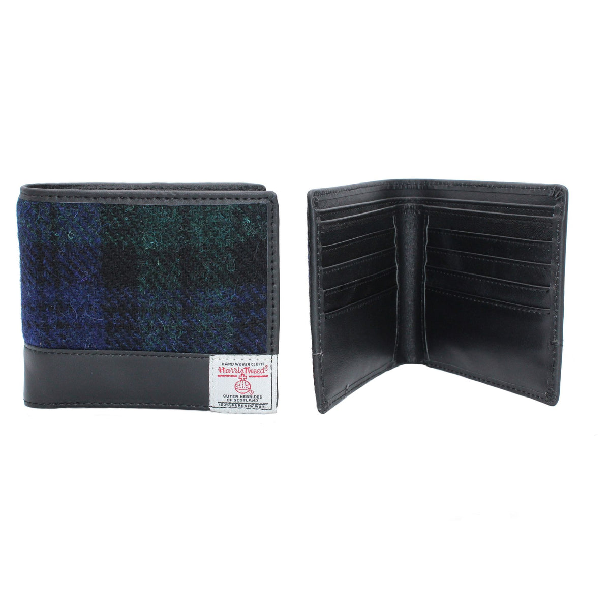 Harris Tweed Wallet in Blackwatch Tartan