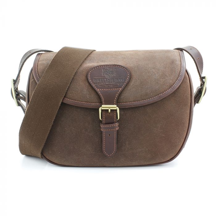 Tweed Outdoor Waxed Canvas Brown Cartridge Bag