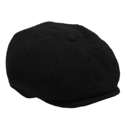 Harris Tweed 8-Piece Black Twill Cap