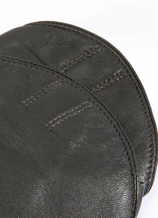 Dents Boss Men's Lined Leather Olive Shooting Mitts