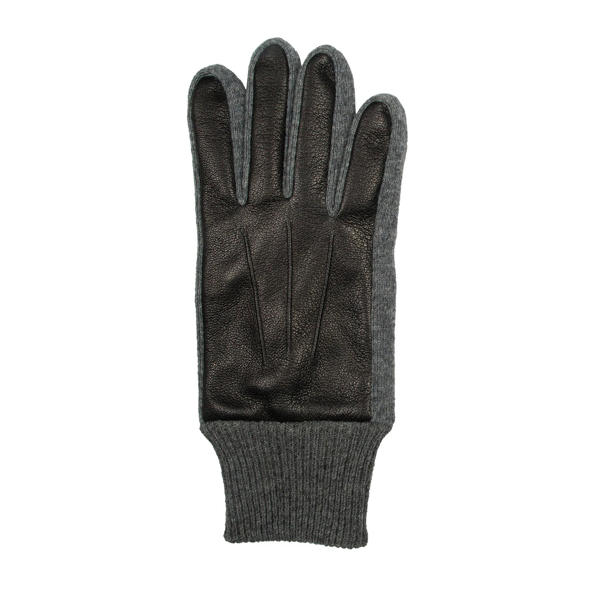 Dents Black Harrogate Men's Fleece Lined Leather Gloves