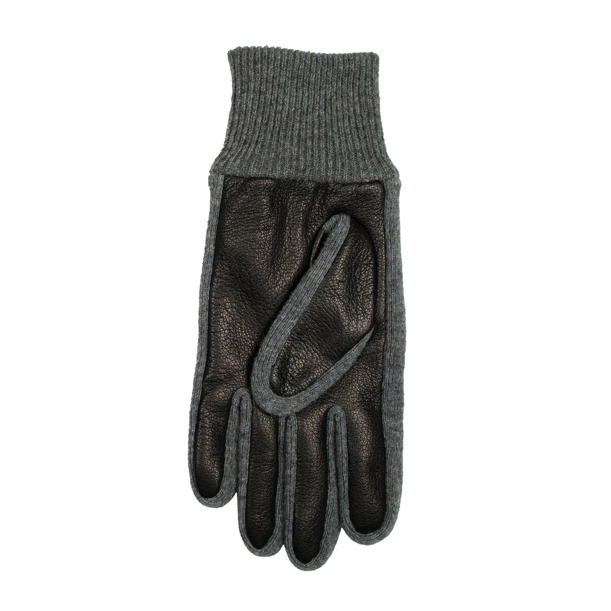 Dents Black Harrogate Men's Fleece Lined Leather Gloves
