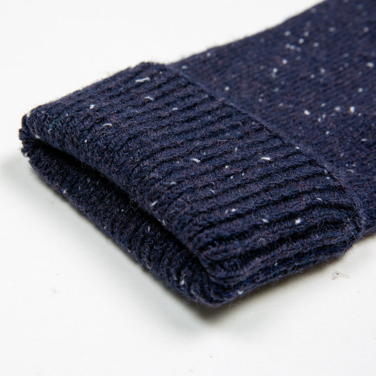 Dents Lymington Men's Navy Knitted Fingerless Gloves