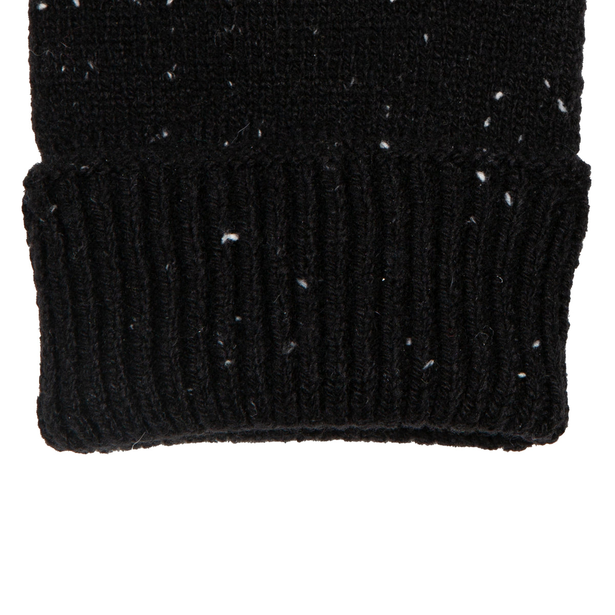 Dents Lymington Men's Black Knitted Fingerless Gloves