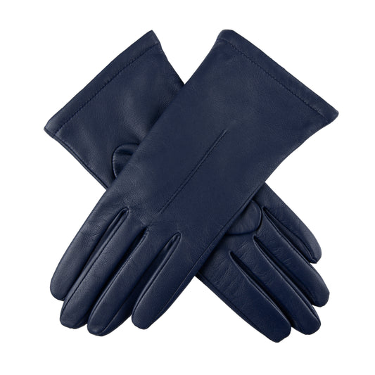 Dents Ladies Classic Leather Gloves in Navy