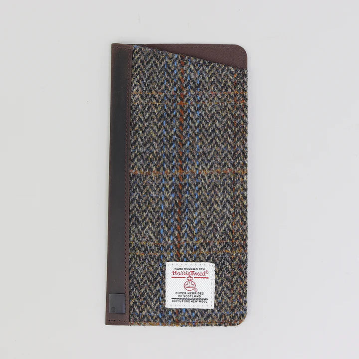 Harris Tweed Glasses Slip in Brown Check Tweed