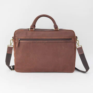Harris Tweed Blue Check Briefcase