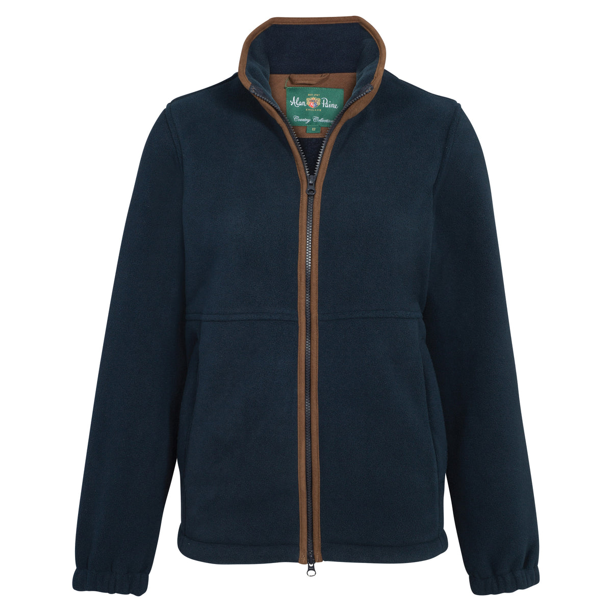 Alan Paine Aylsham Ladies Fleece Jacket In Navy