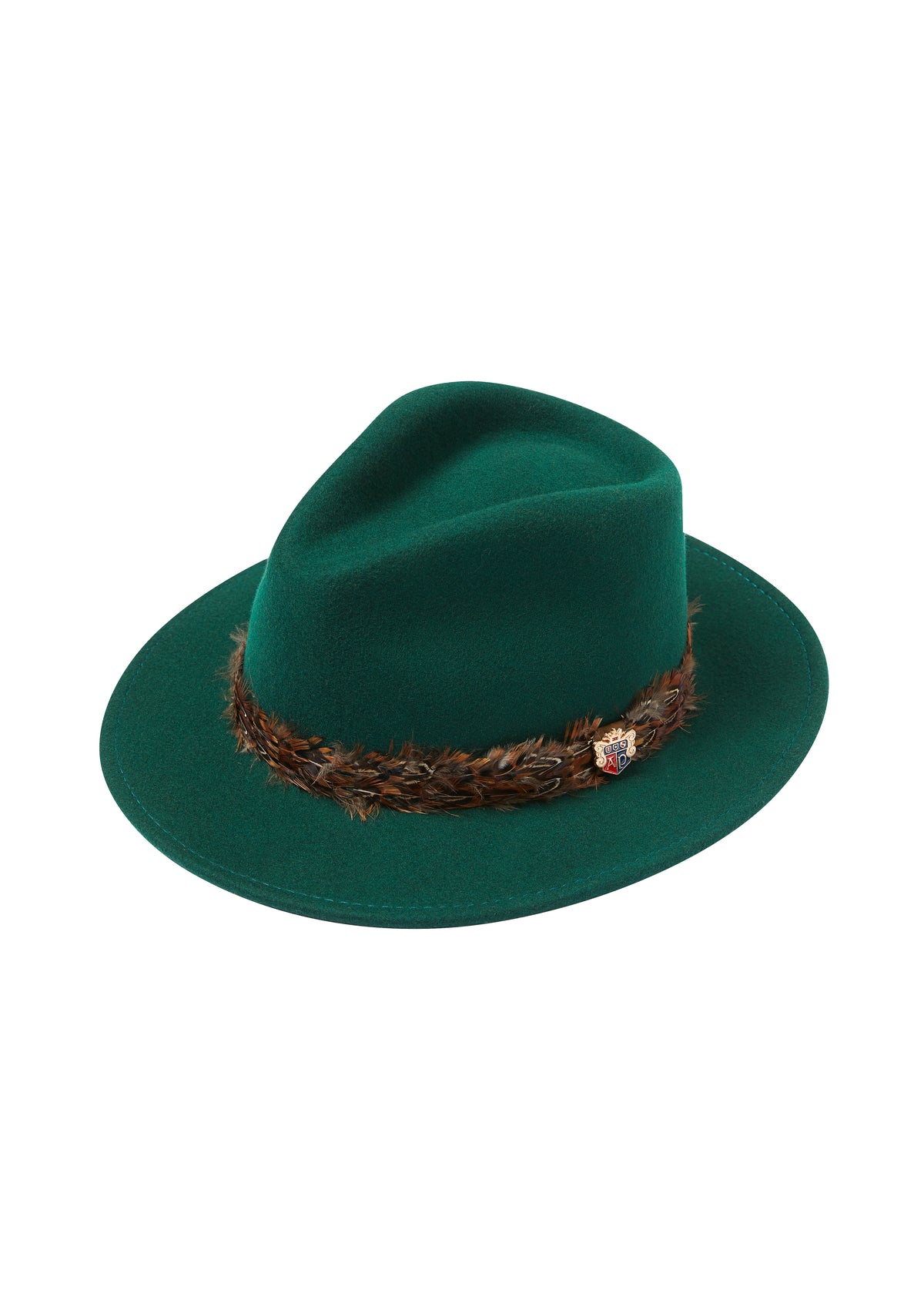 Alan Paine Richmond Ladies Fedora in Bottle Green