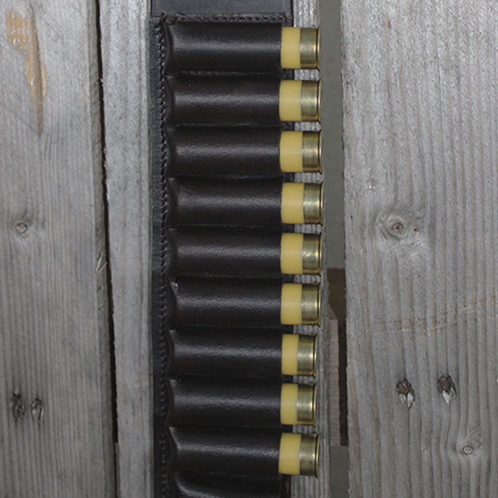 Coleman Baines Dark Brown Leather Closed Loop Cartridge Belt