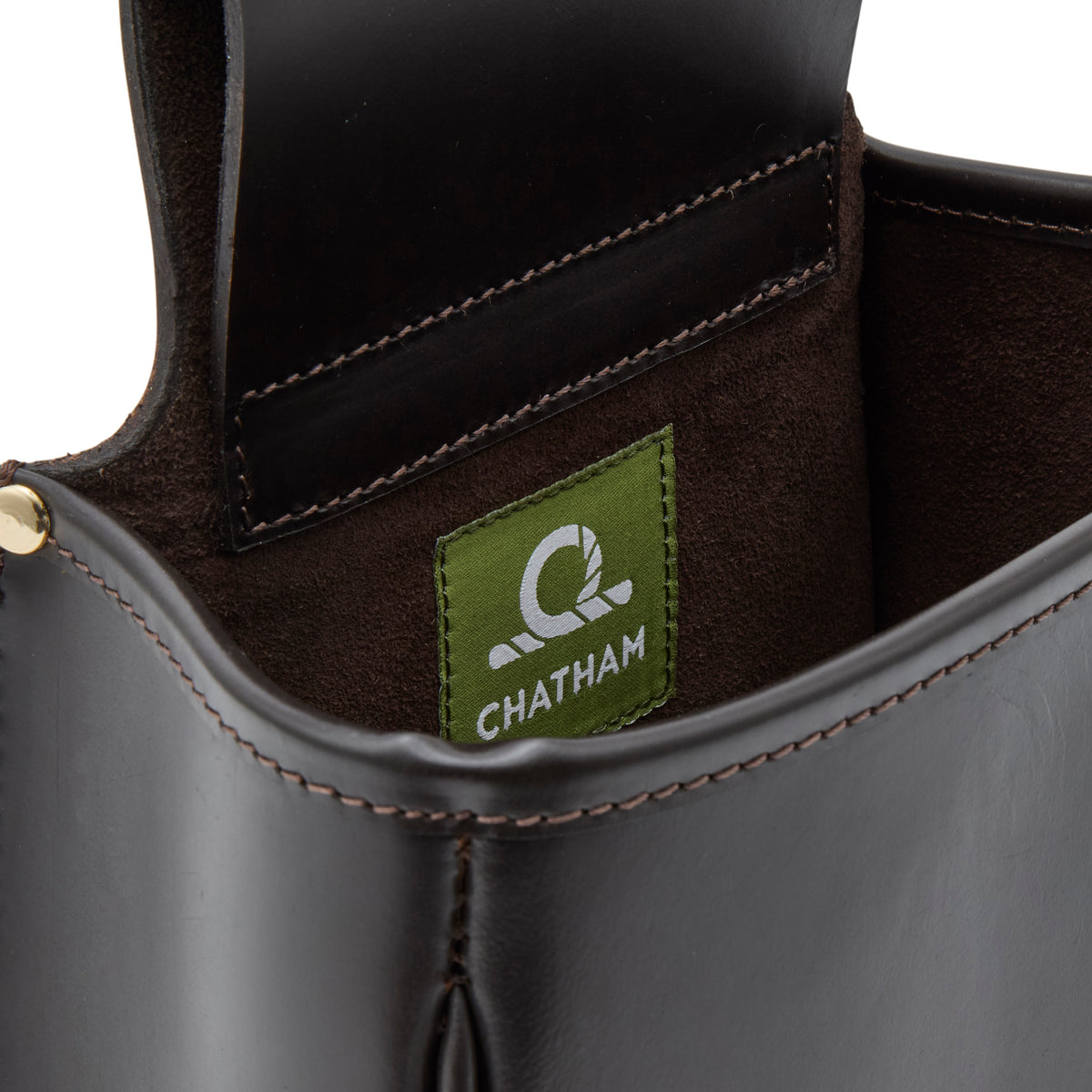Chatham Dark Brown Leather Cartridge Pouch