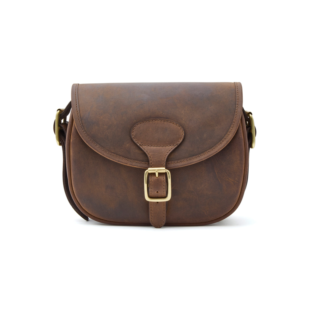 Chatham Antique Brown Oiled Leather Cartridge Bag