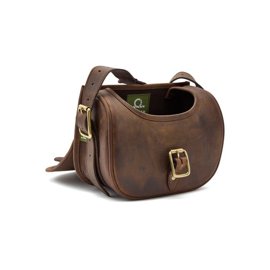 Chatham Antique Brown Oiled Leather Cartridge Bag