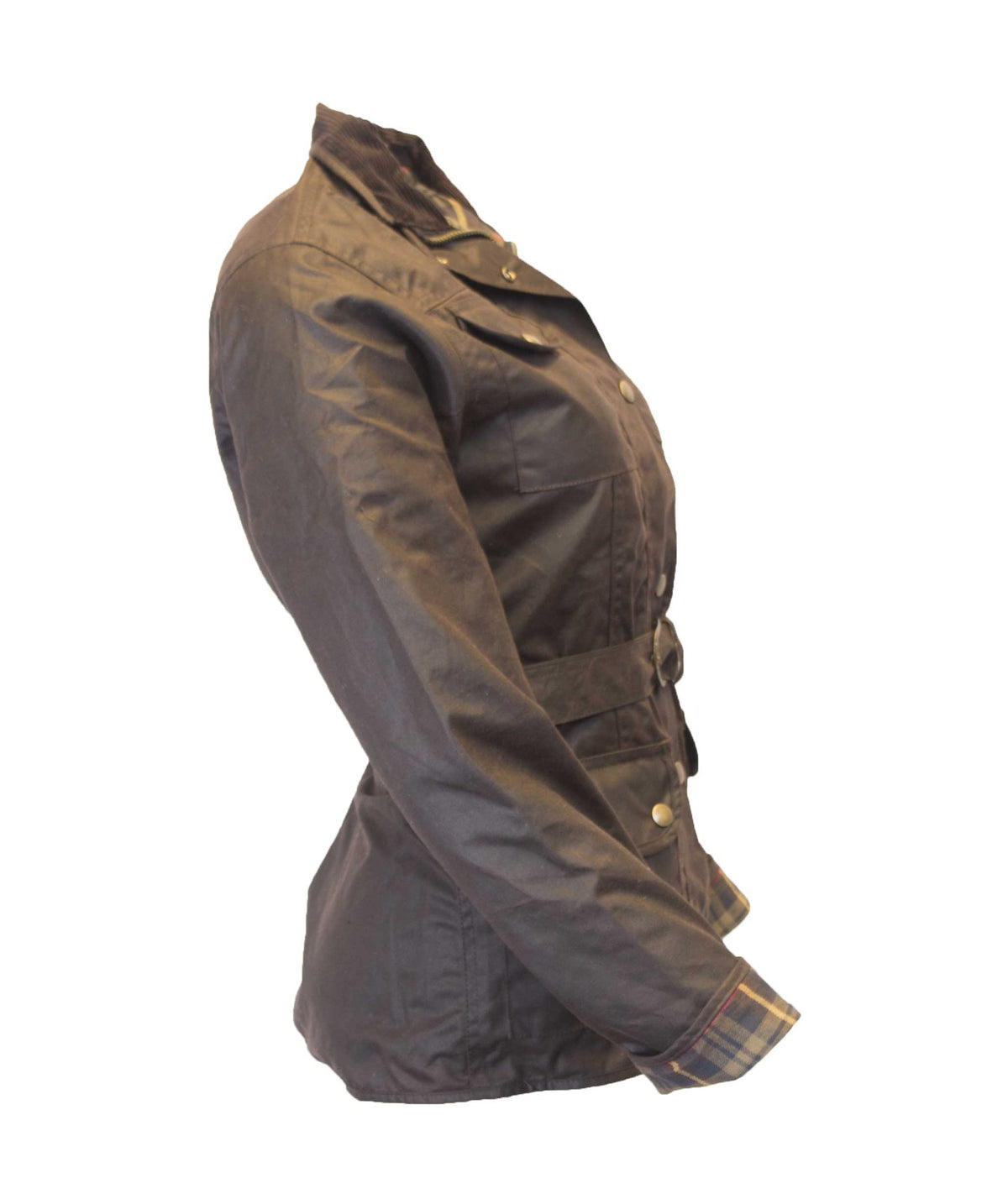 Walker & Hawkes Ladies Florence Brown Wax Biker jacket