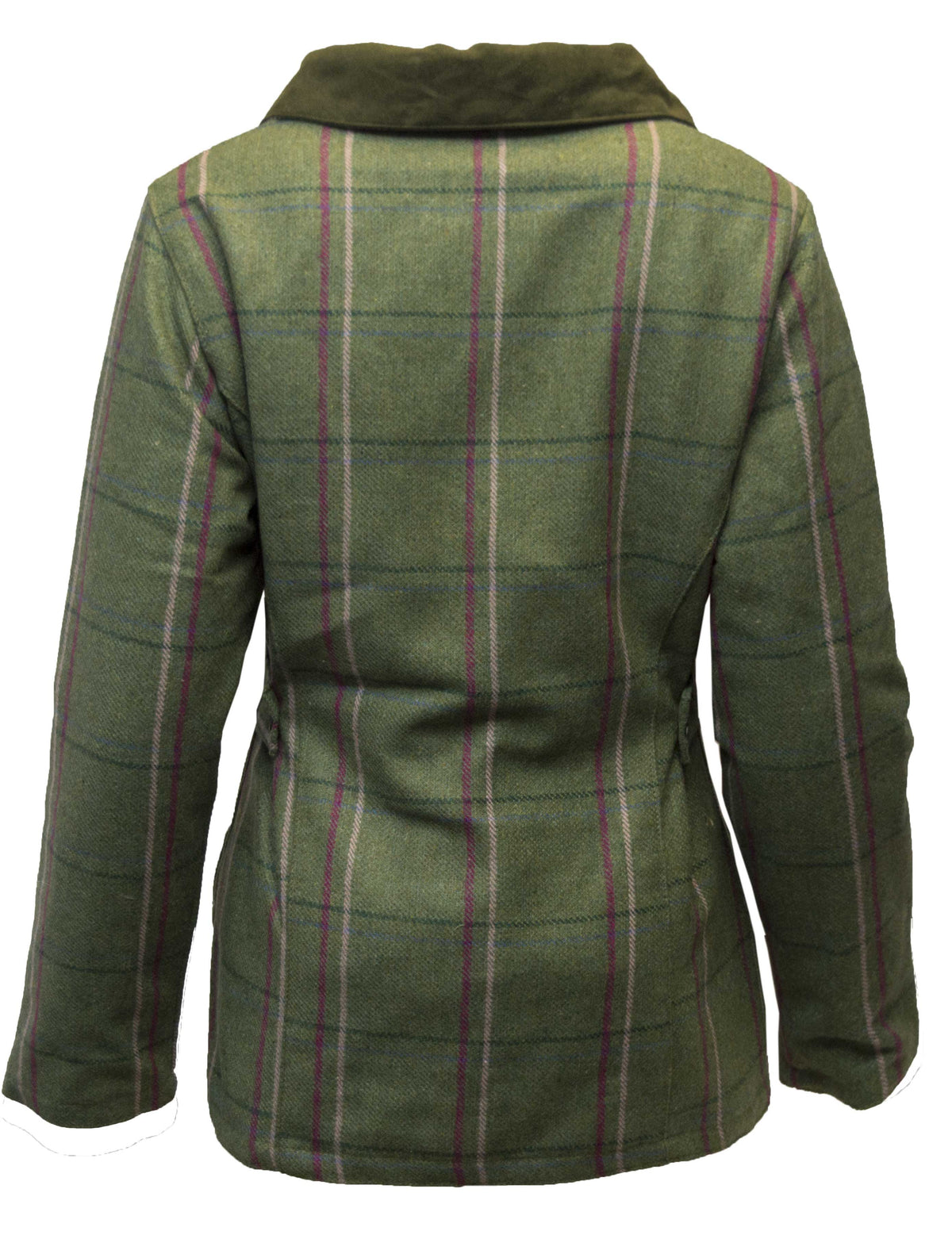 Walker & Hawkes Hazelwood Pink Overcheck Ladies Tweed Shooting Jacket