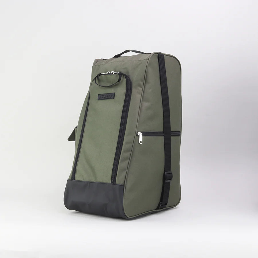 Tweed Outdoor Wellington Boot Bag In Green