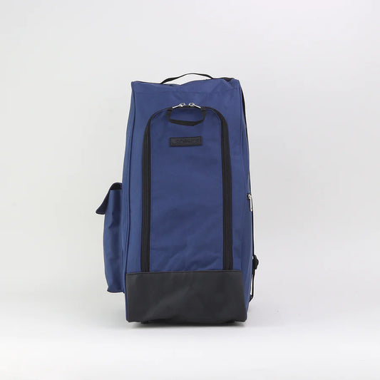 Tweed Outdoor Wellington Boot Bag In Navy