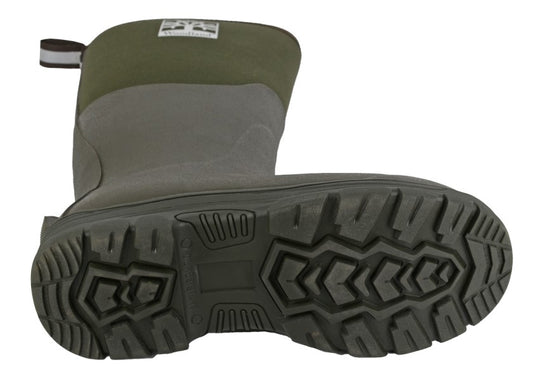 Woodland Olive Neoprene and Rubber Wellington Boots