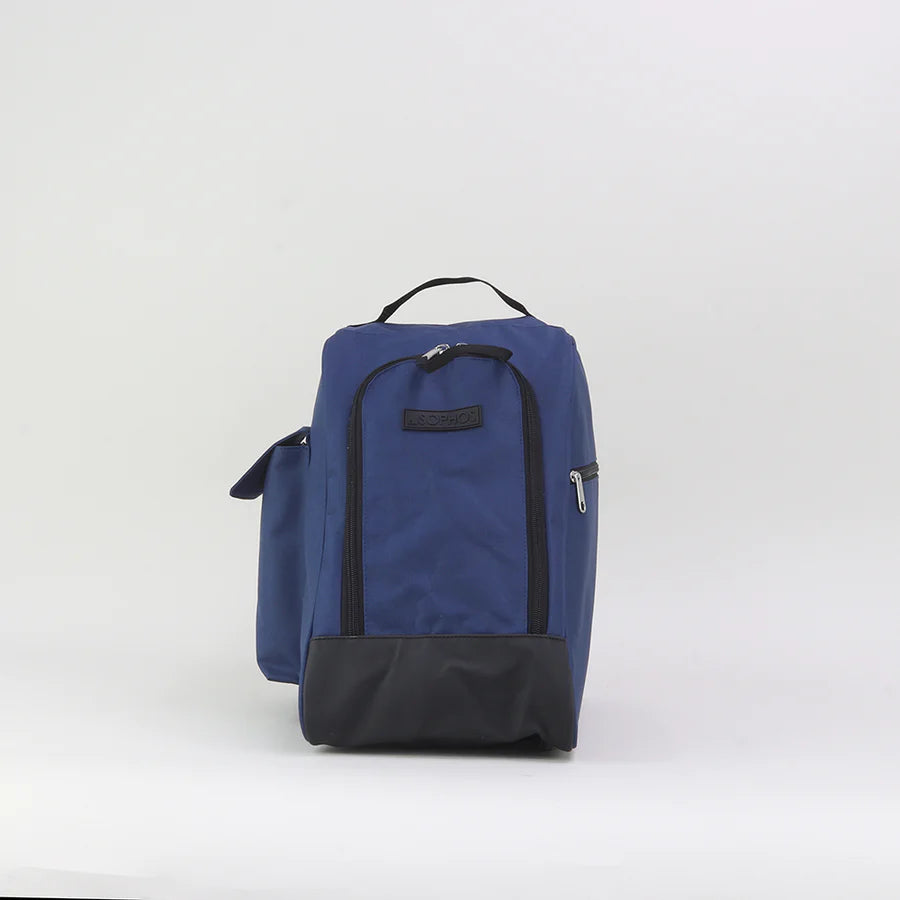 Tweed Outdoor Walking Boot Bag In Navy
