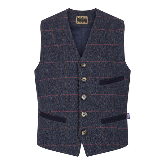 Walker & Hawkes Alcott Waistcoat in Blue