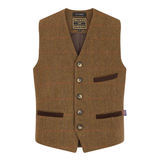 Walker & Hawkes Alcott Waistcoat in Brown