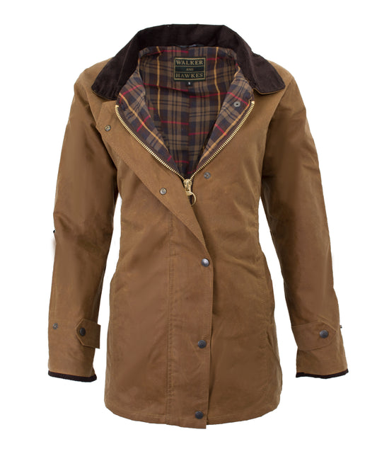 Walker & Hawkes Ladies Beige Wax Victoria Antique Jacket