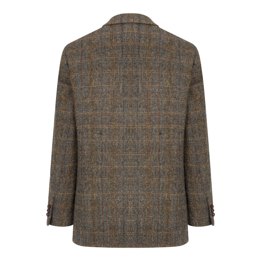 Harris Tweed Brown Windowpane Tweed Jacket