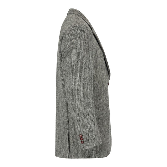 Harris Tweed Grey Herringbone Tweed Jacket
