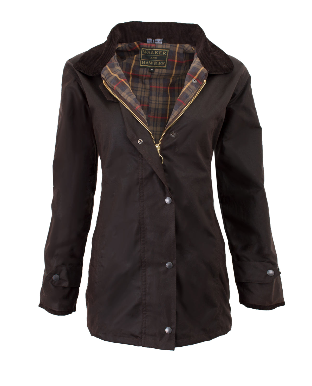 Walker & Hawkes Ladies Brown Wax Victoria Antique Jacket