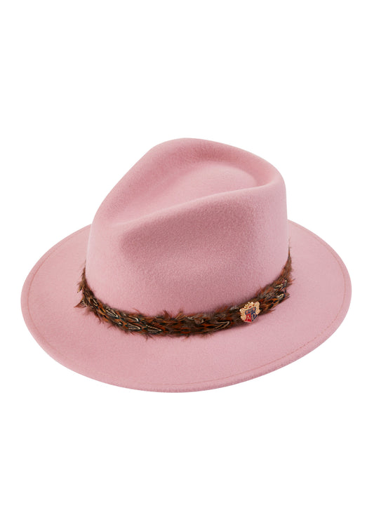 Alan Paine Richmond Ladies Fedora in Pink