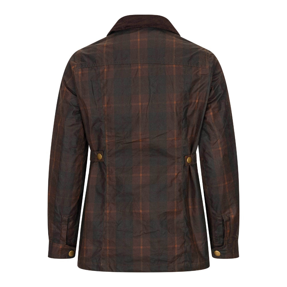 Walker & Hawkes Ladies Delamere Hunter Tartan Wax Jacket