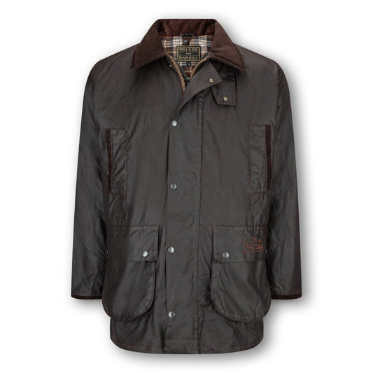 Walker & Hawkes Men's 3 in 1 Brown Greendale Wax Jacket
