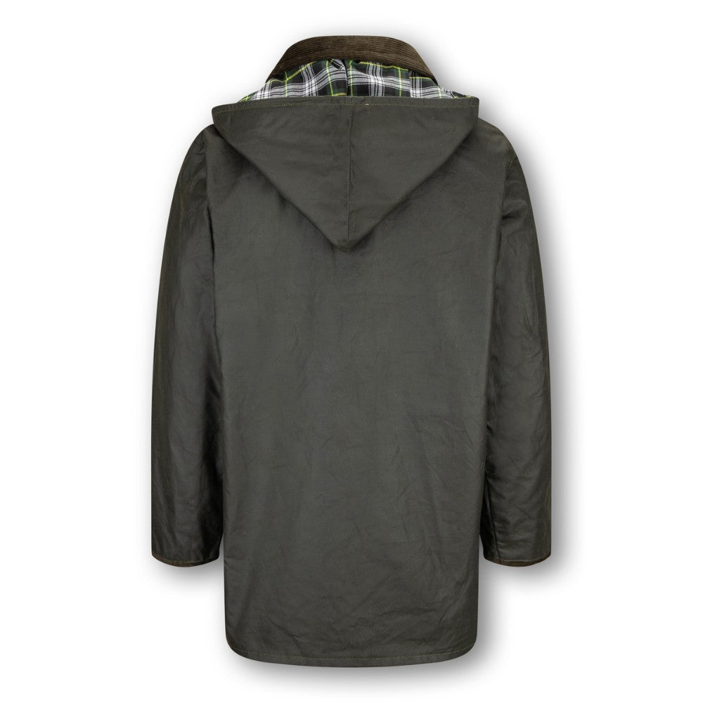 Walker & Hawkes Men's 3 in 1 Olive Greendale Wax Jacket