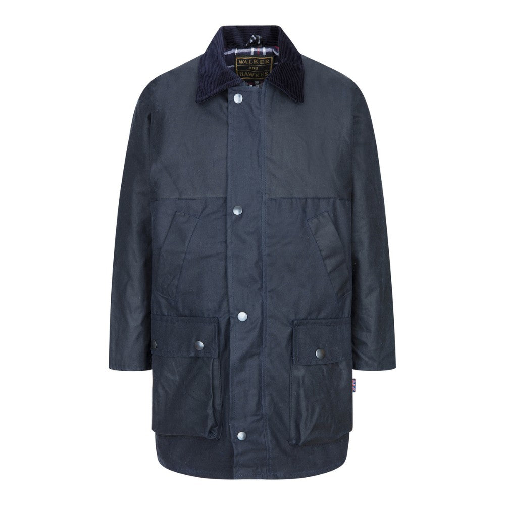 Walker & Hawkes Kid's Navy Wax Hudson Jacket
