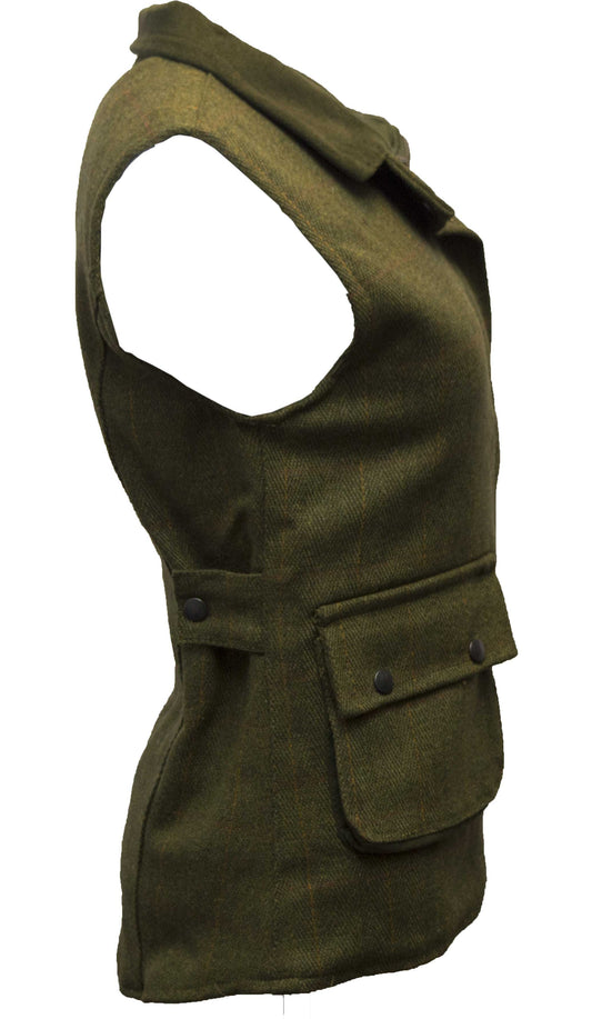 Walker & Hawkes Ladies Bayston Gilet in Dark Sage