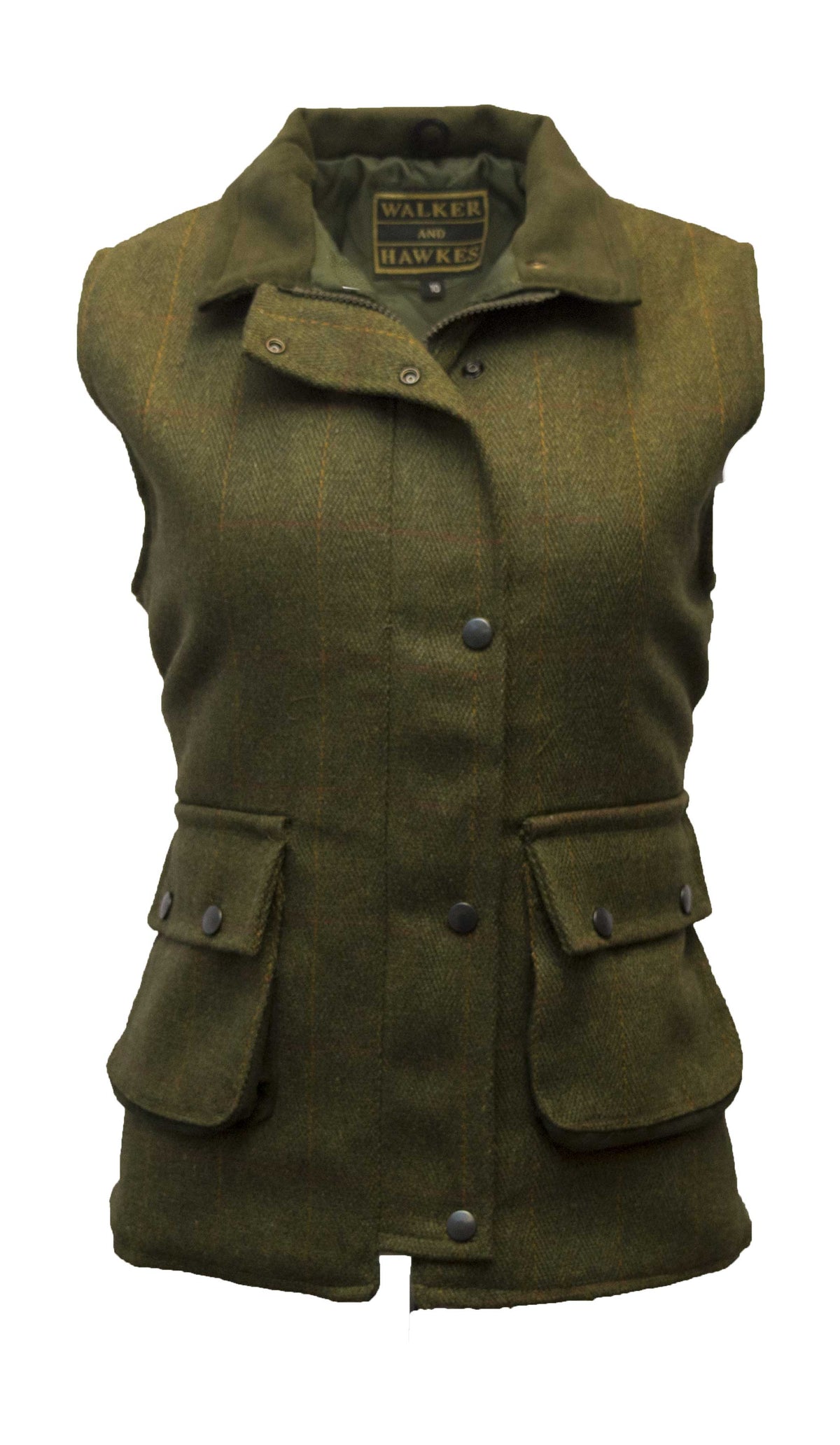 Walker & Hawkes Ladies Bayston Gilet in Dark Sage