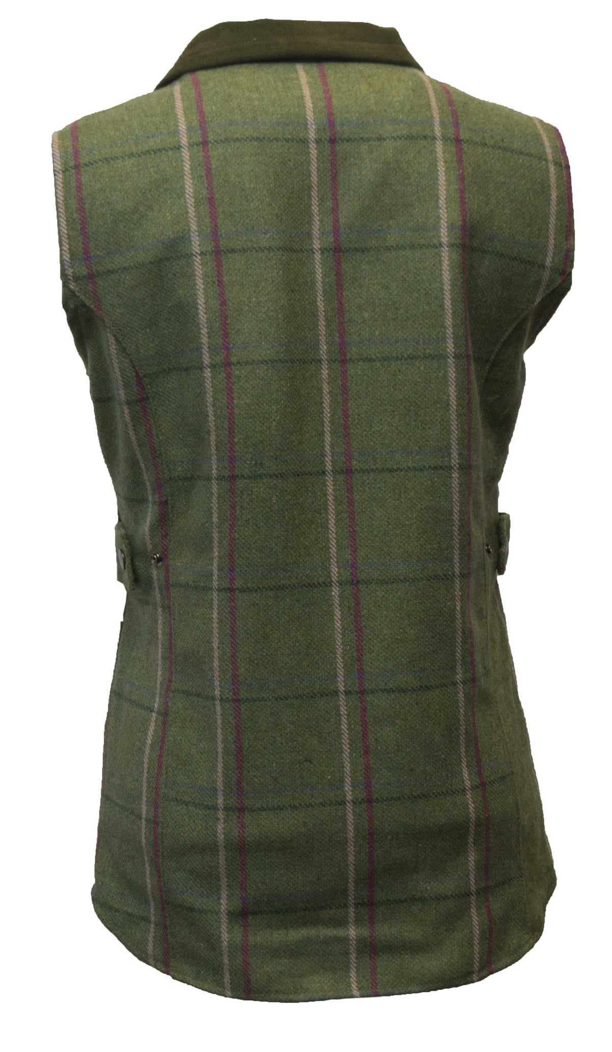 Walker & Hawkes Ladies Bayston Gilet with Pink Overcheck