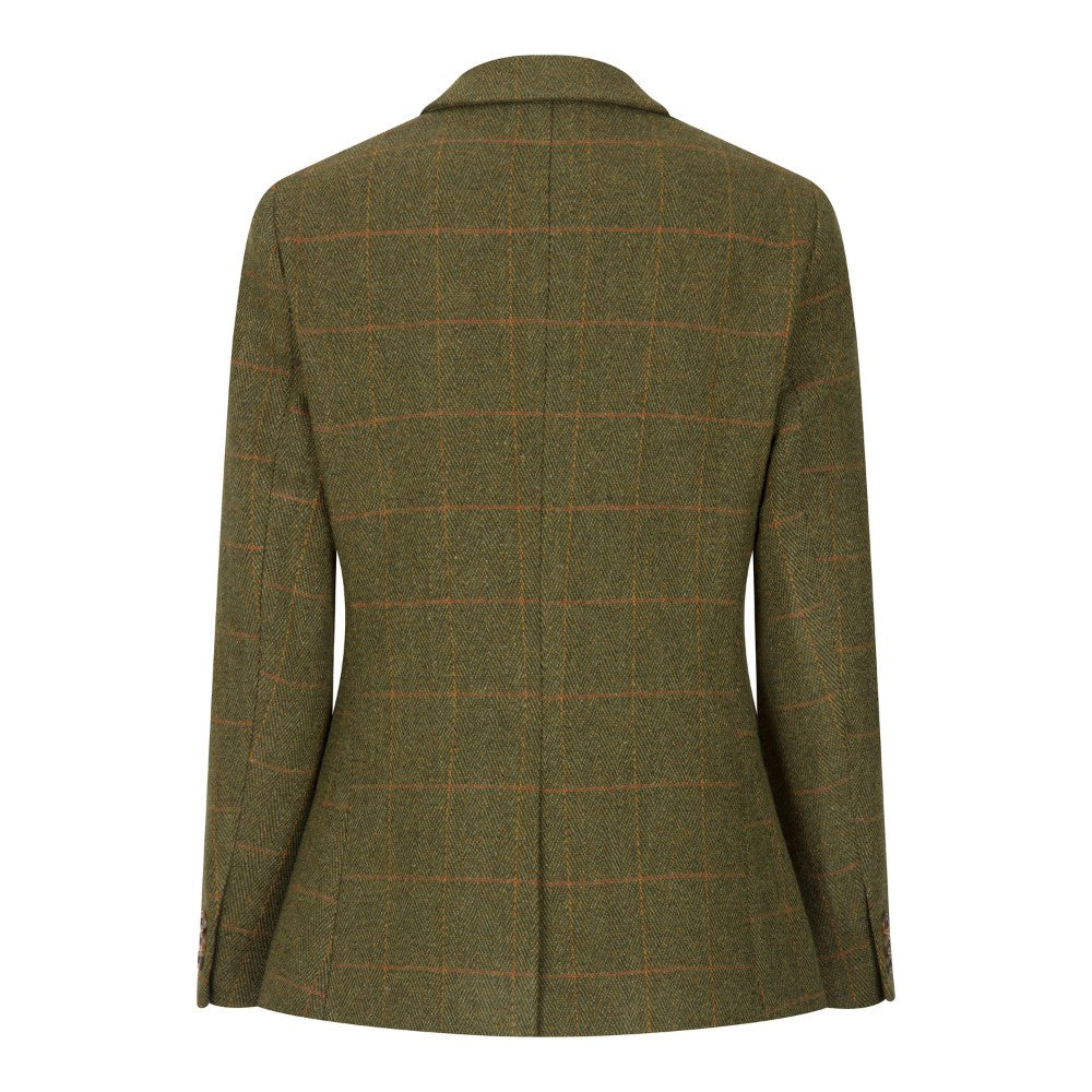 Walker & Hawkes Dark Sage Ladies Mayland Tweed Blazer