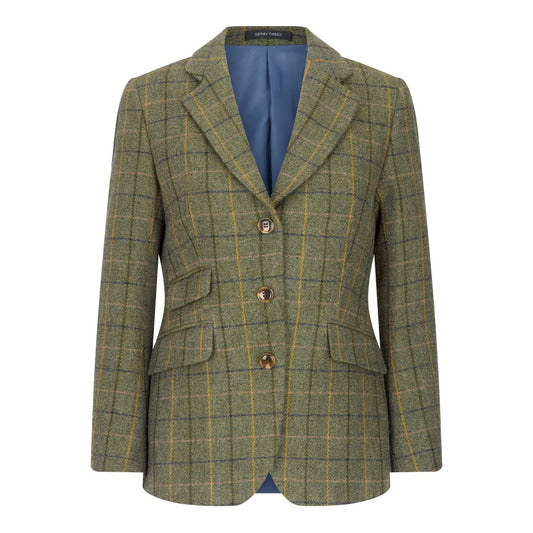 Walker & Hawkes Navy Stripe Ladies Mayland Tweed Blazer