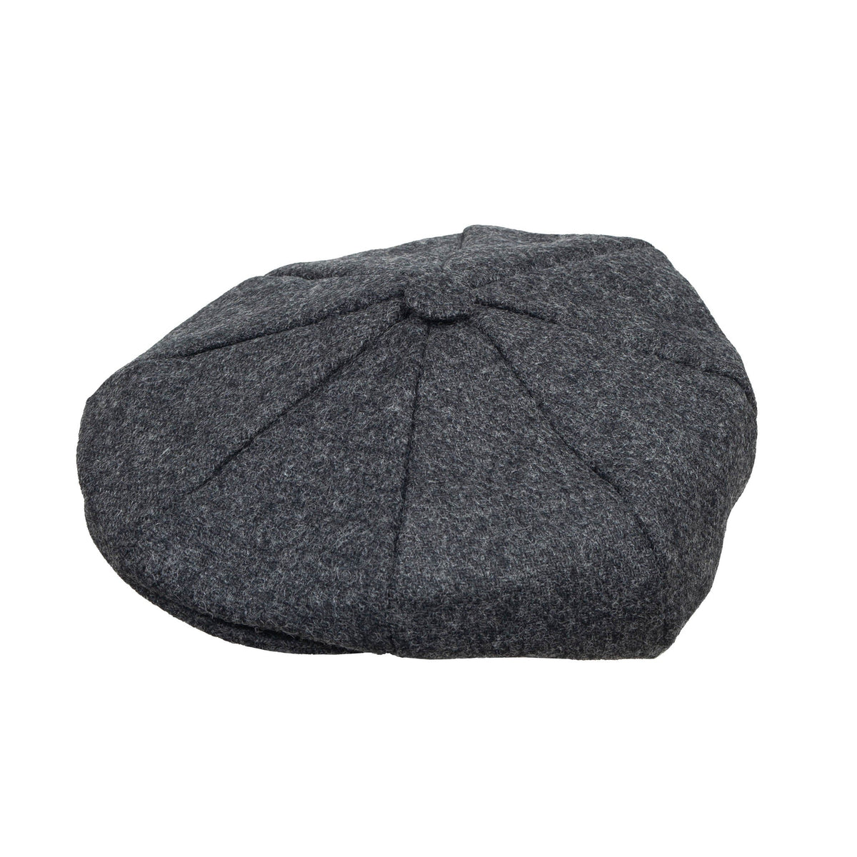 Dents Lanford Abraham Moon Charcoal Plain Tweed Newsboy Cap